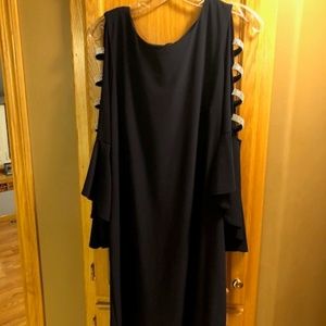 Navy Party Dress with Rhinestone accents